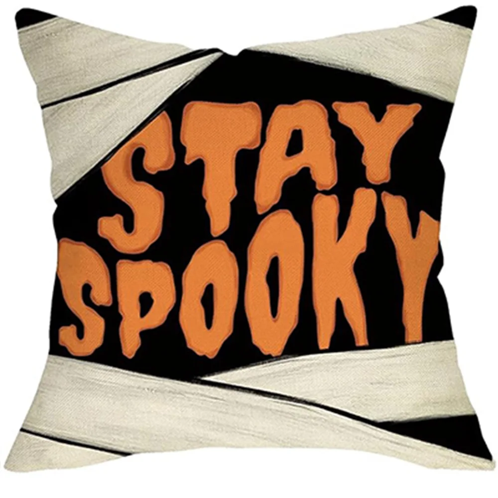 Halloween Pillowcase Ghosts & Mummy – Spooky Sofa Cushion Cover – Image 6