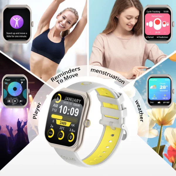 COLMI P86 Smartwatch – 1.93” Curved AMOLED Display, Bluetooth Calls, Health & Fitness Manager, IP68 Waterproof – Image 5