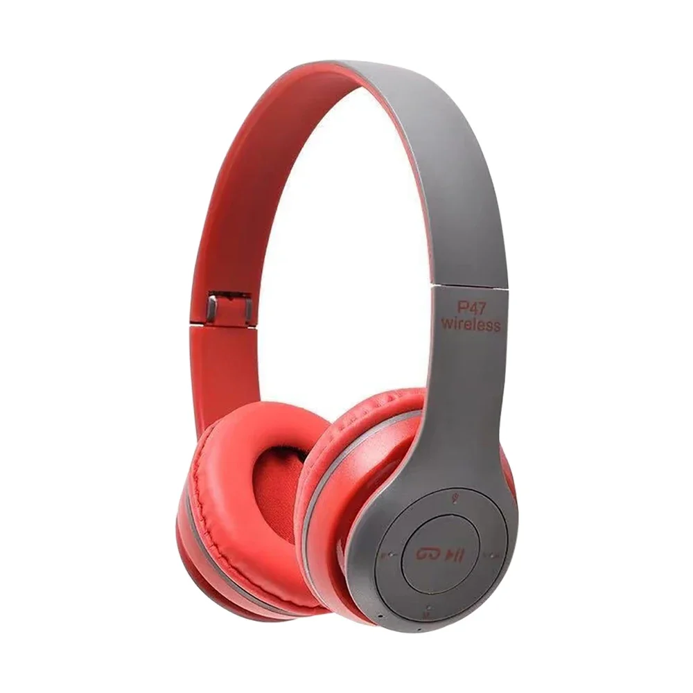 P47 Wireless Bluetooth Headset – Foldable Over-Ear Headphones with Mic – Image 3