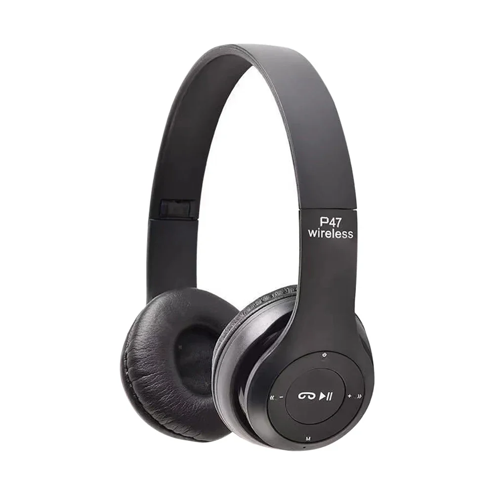 P47 Wireless Bluetooth Headset – Foldable Over-Ear Headphones with Mic – Image 4