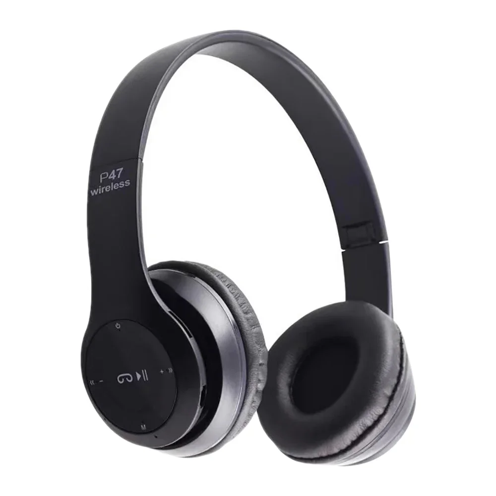 P47 Wireless Bluetooth Headset – Foldable Over-Ear Headphones with Mic – Image 5